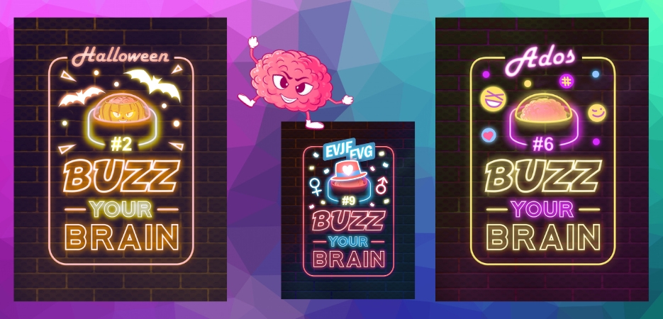 Affiches Buzz your Brain Quiz saisonniers