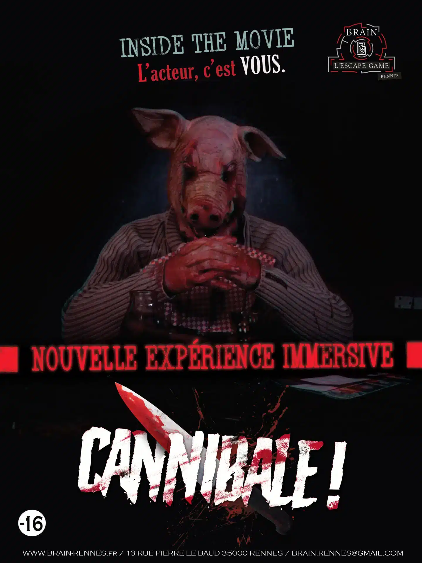 Brain Rennes - Brain L'escape Game -Cannibale