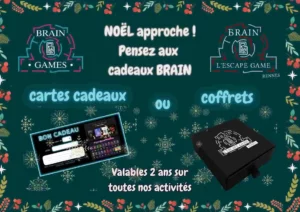 Coffret cadeau et bon cadeau Brain Rennes