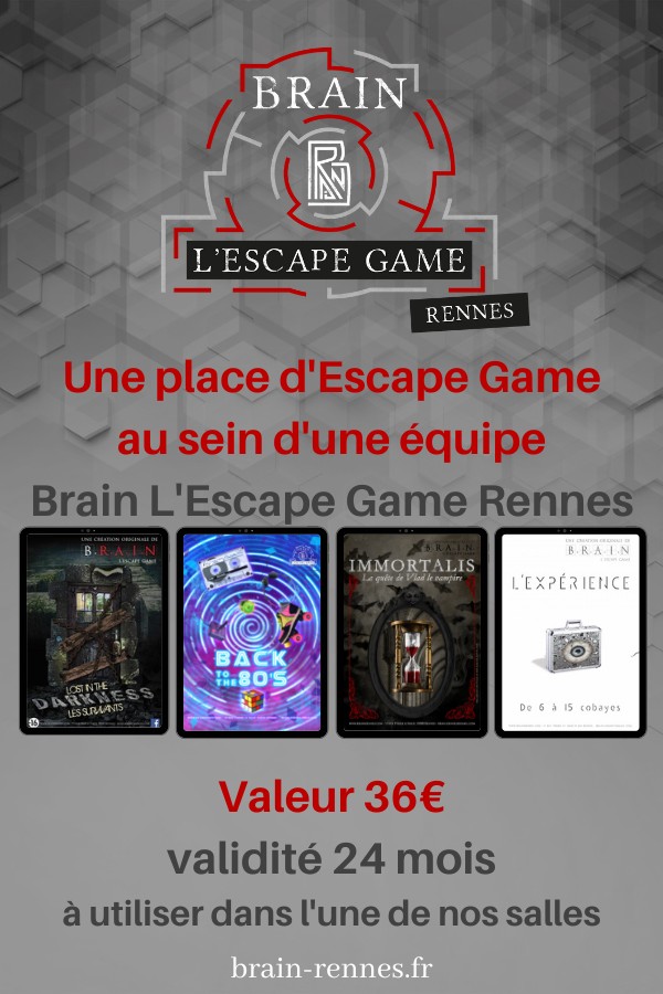 Brain Rennes - Brain L'escape Game Offre