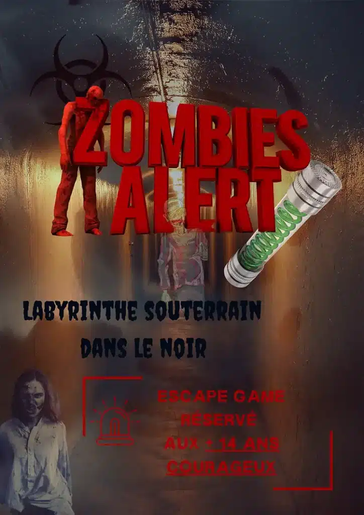 Brain escape game affiche zombi