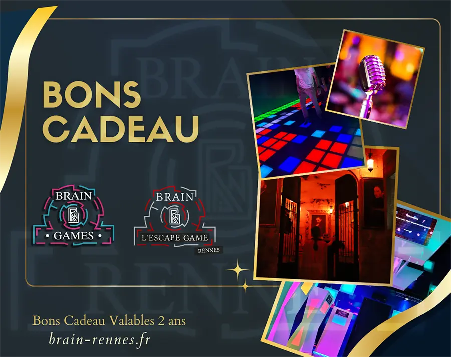 Brain Rennes - Brain L'escape Game - Brain Games - Bon Cadeau