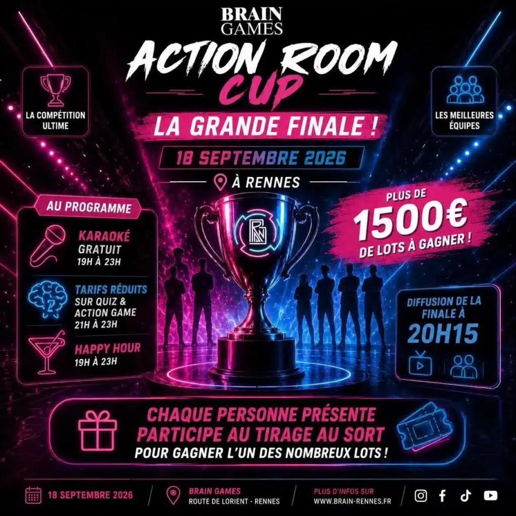 Evènement spécial : finale action room cup